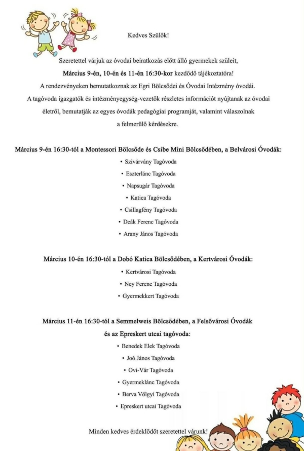Tájékoztató